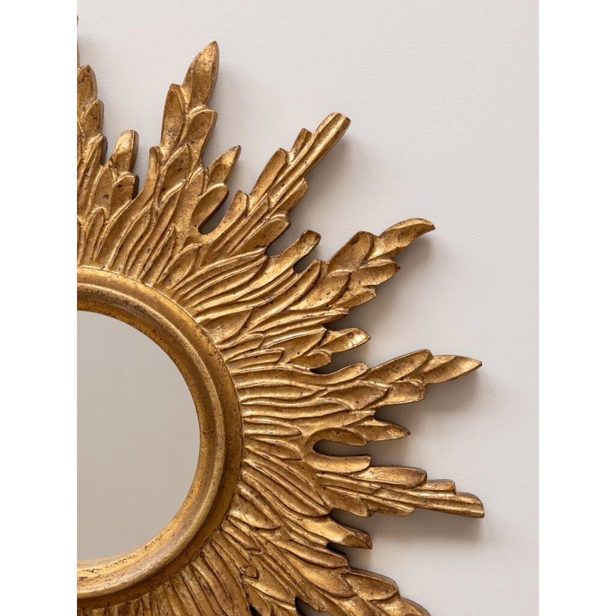 Miroir en bois or, CHEHOMA