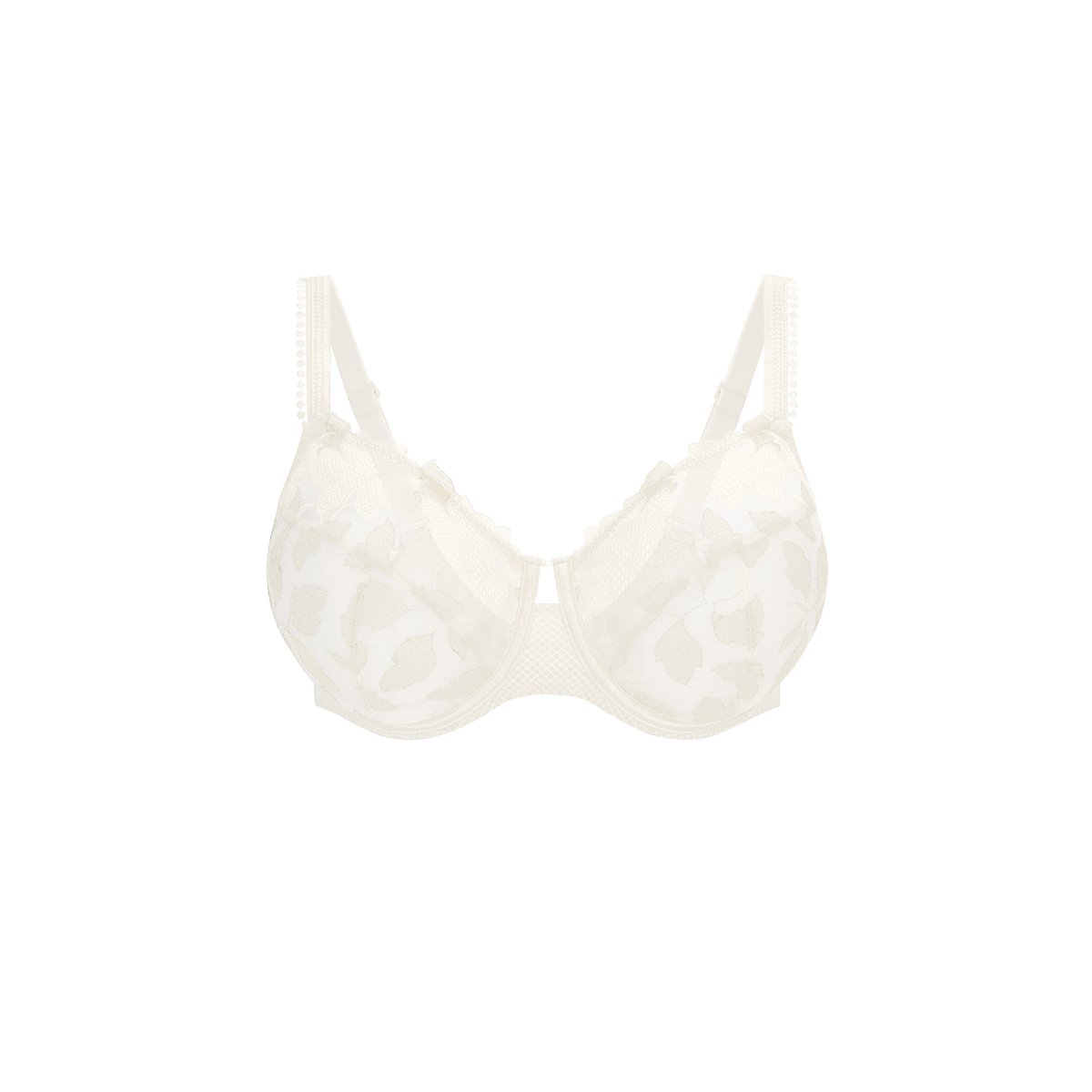 Soutien-gorge emboitant pour poitrine généreuse, DAHLIA blanc, SIMONE PERELE