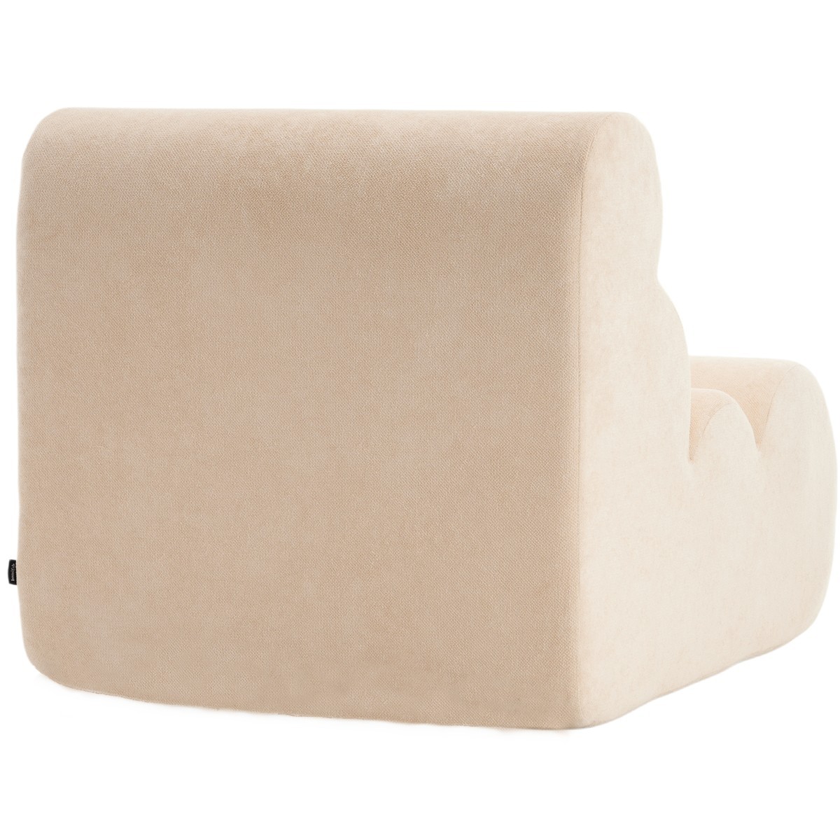 Chauffeuse compressée en tissu chenille - BILLIE beige, HOMIFAB