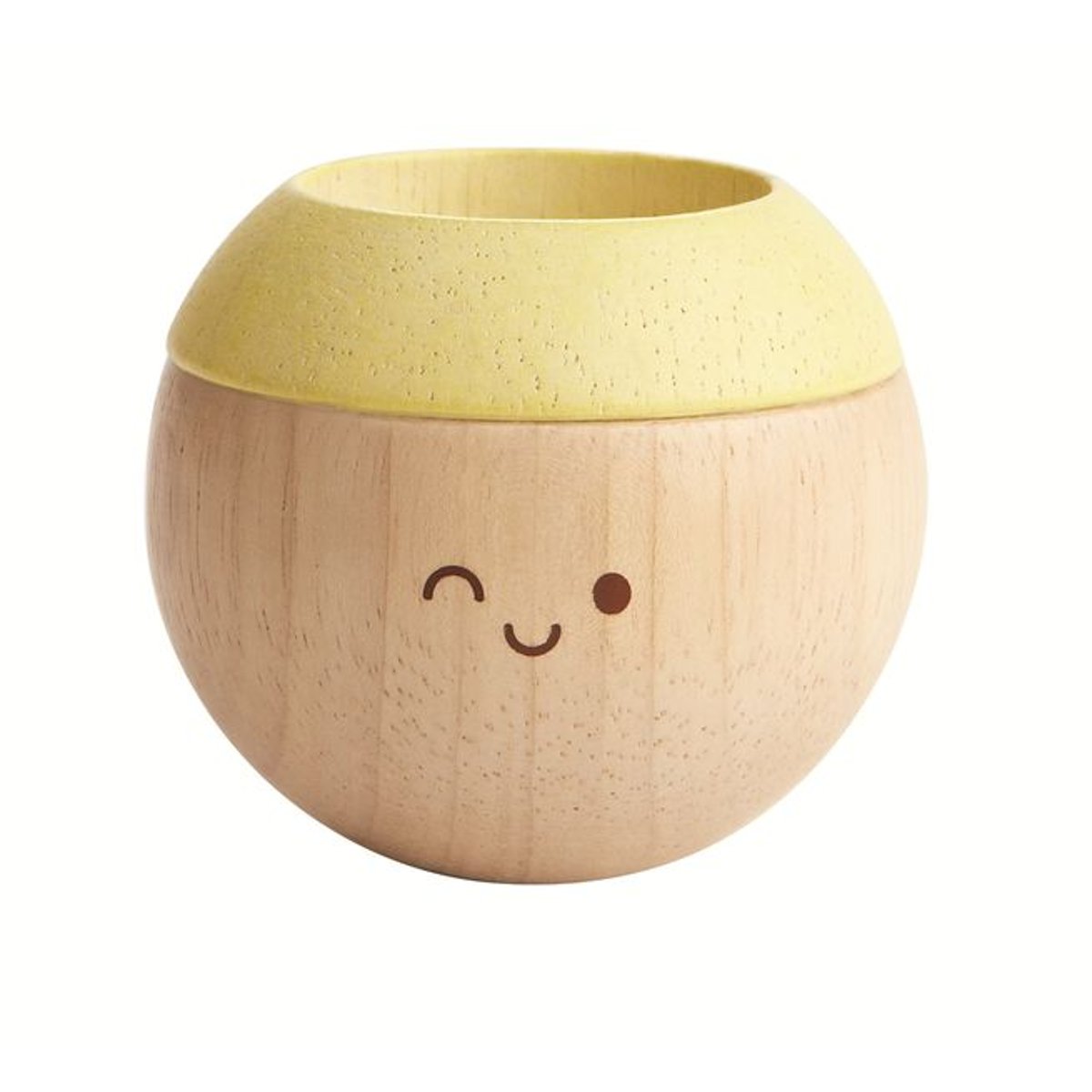 Têtes sensorielles en bois pastel bleu, jaune, orange, PLAN TOYS