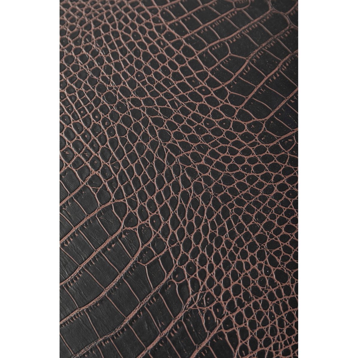 Bar-coffre en simili croco, GLOBETROTTER marron, KARE DESIGN