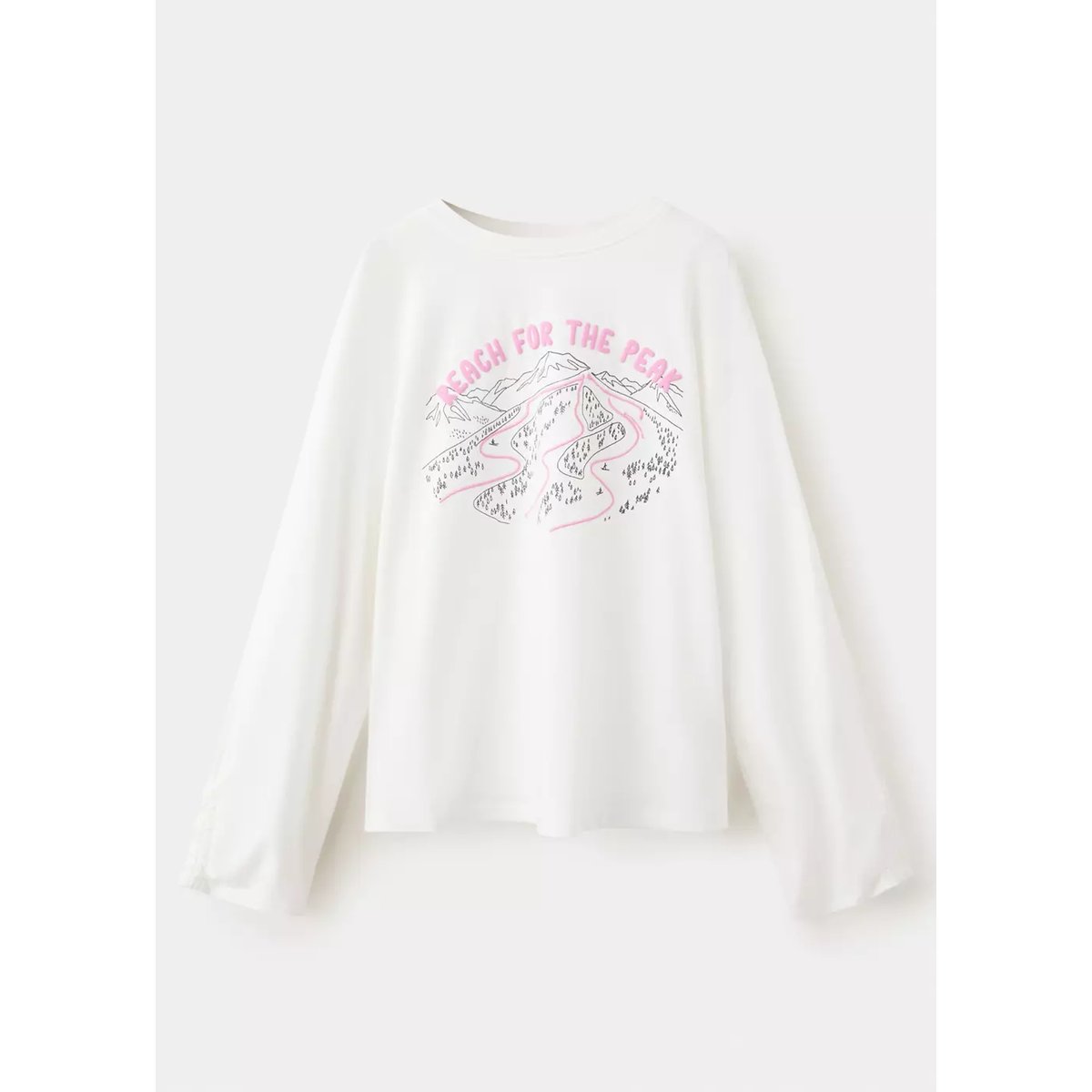 T-shirt 100 % coton imprimé blanc cassé, MANGO KIDS