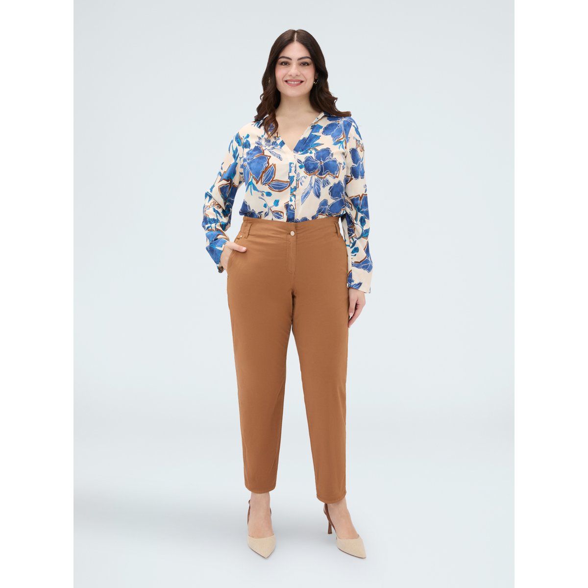 Pantalon Balloon marron, FIORELLA RUBINO