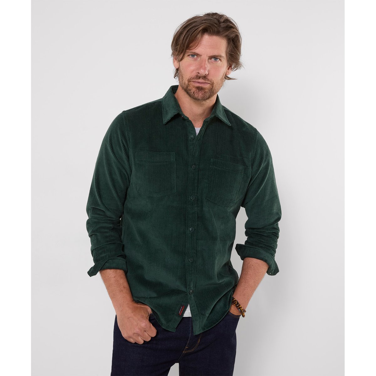 Surchemise en Velours Côtelé Cool vert, JOE BROWNS