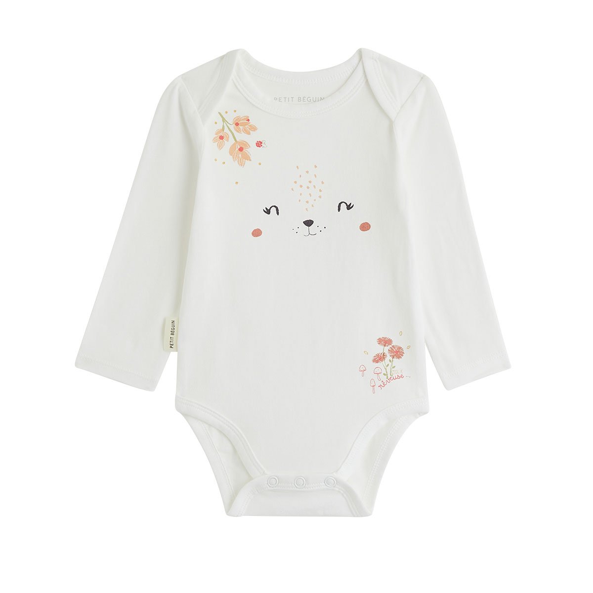 Lot de 2 bodies bébé manches longues Petite Rêveuse rose, PETIT BEGUIN