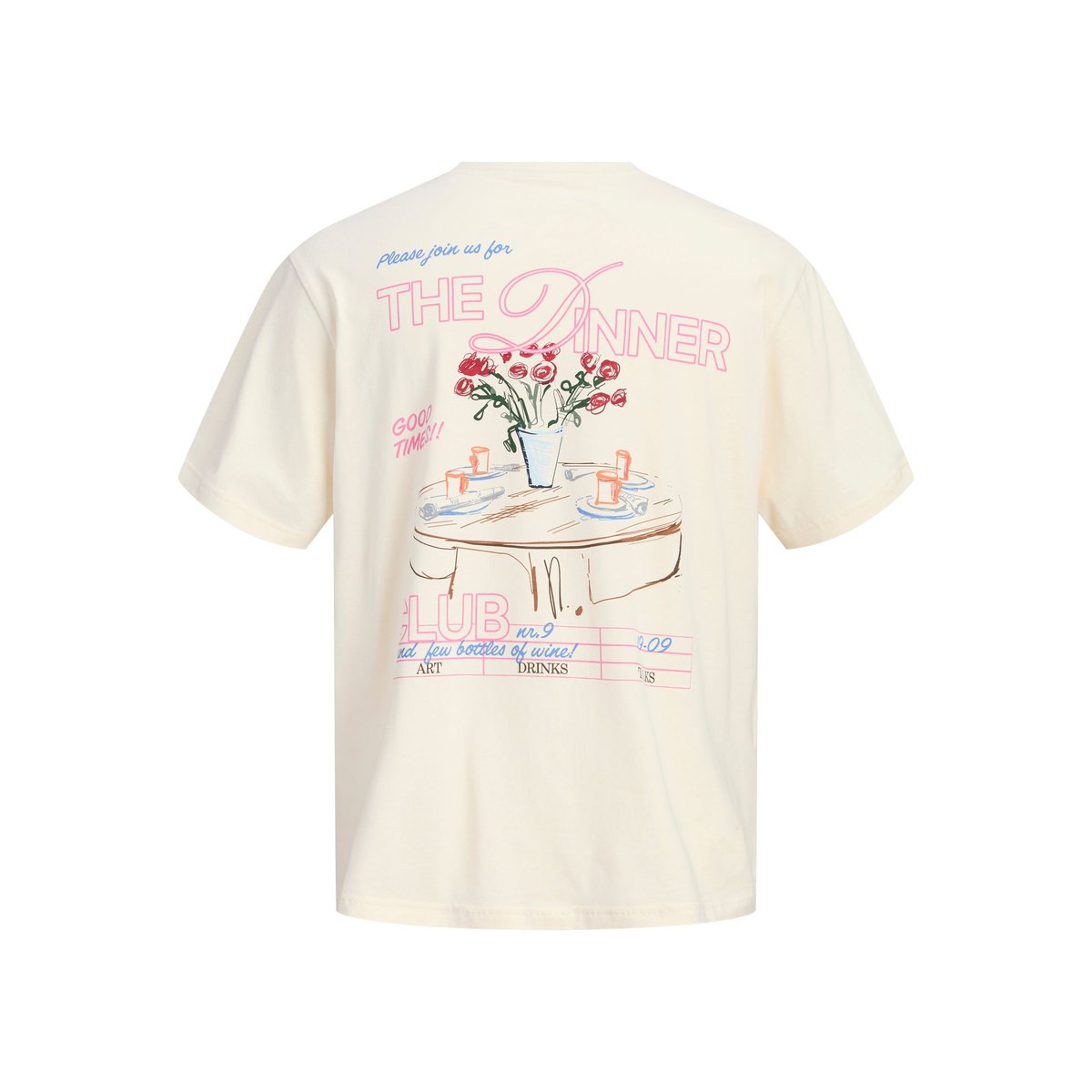 T-Shirt antique white, JACK & JONES