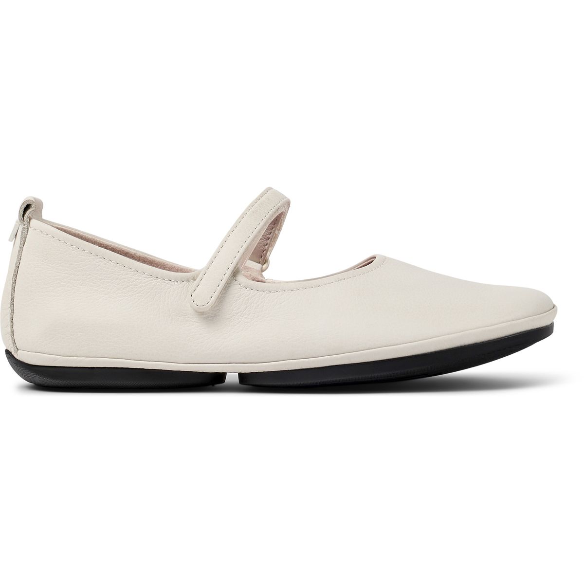 Ballerines Right Nina Smooth Leather blanc naturel, CAMPER