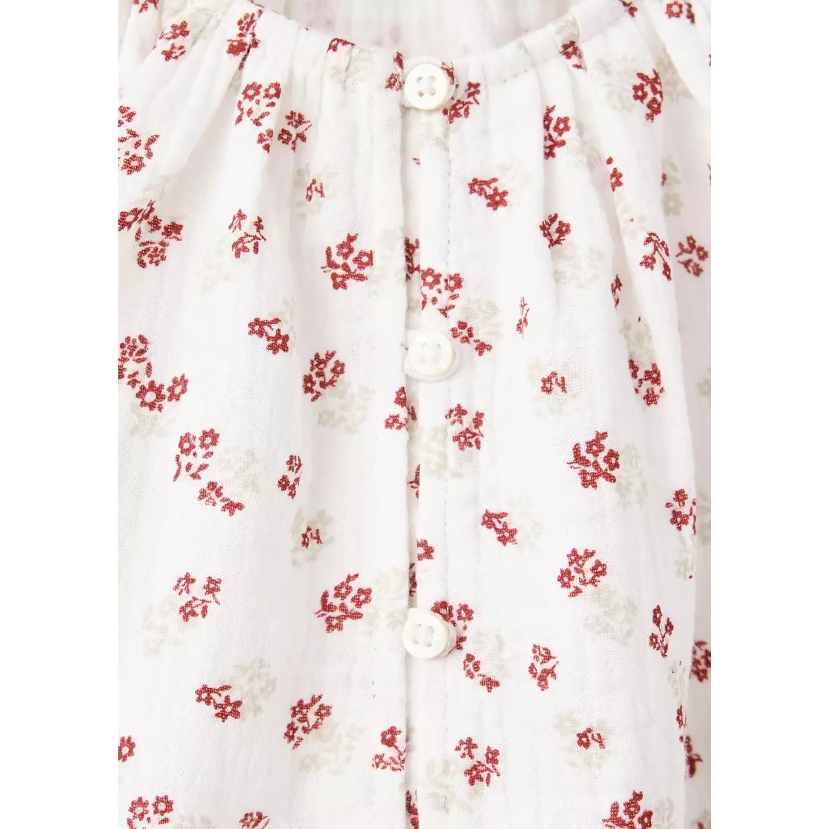 Blouse en imprimé floral blanc cassé, MANGO BABY