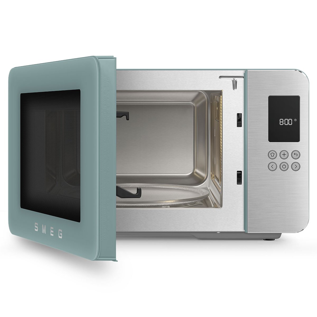 Micro-ondes gril pose libre MOC01 vert émeraude mat, SMEG