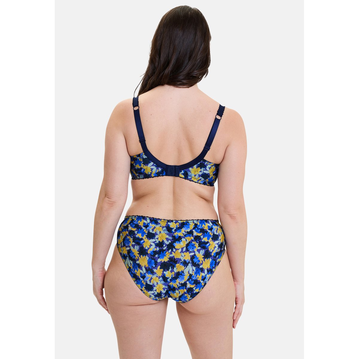 Slip CÉLIA fleurs bleues, jaunes, SANS COMPLEXE