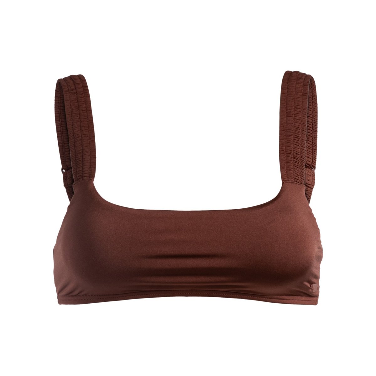 Haut de maillot de bain bikini bralette SILKY ISLAND. marron root beer, ROXY