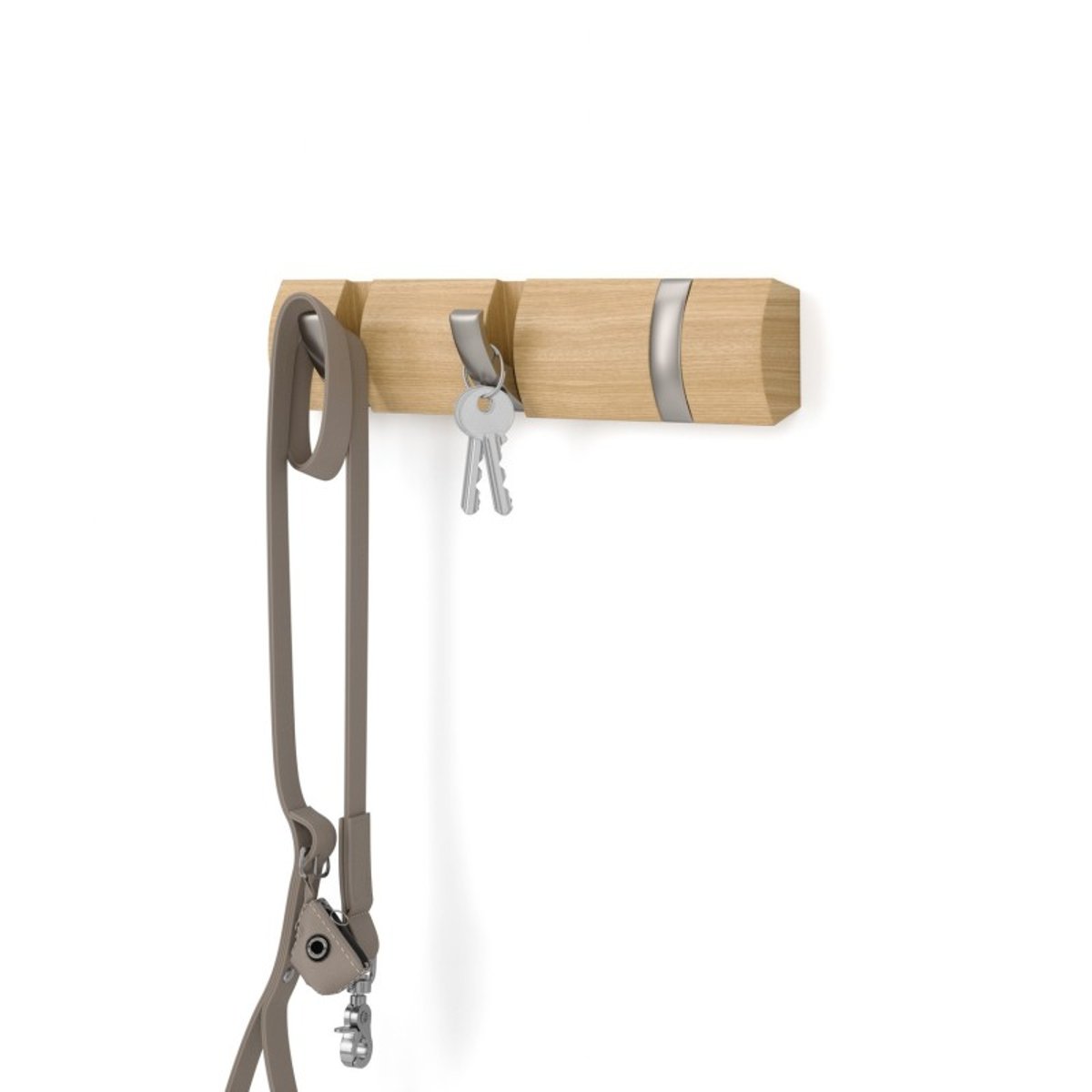 Portemanteau mural bois  FLIP bois clair, UMBRA