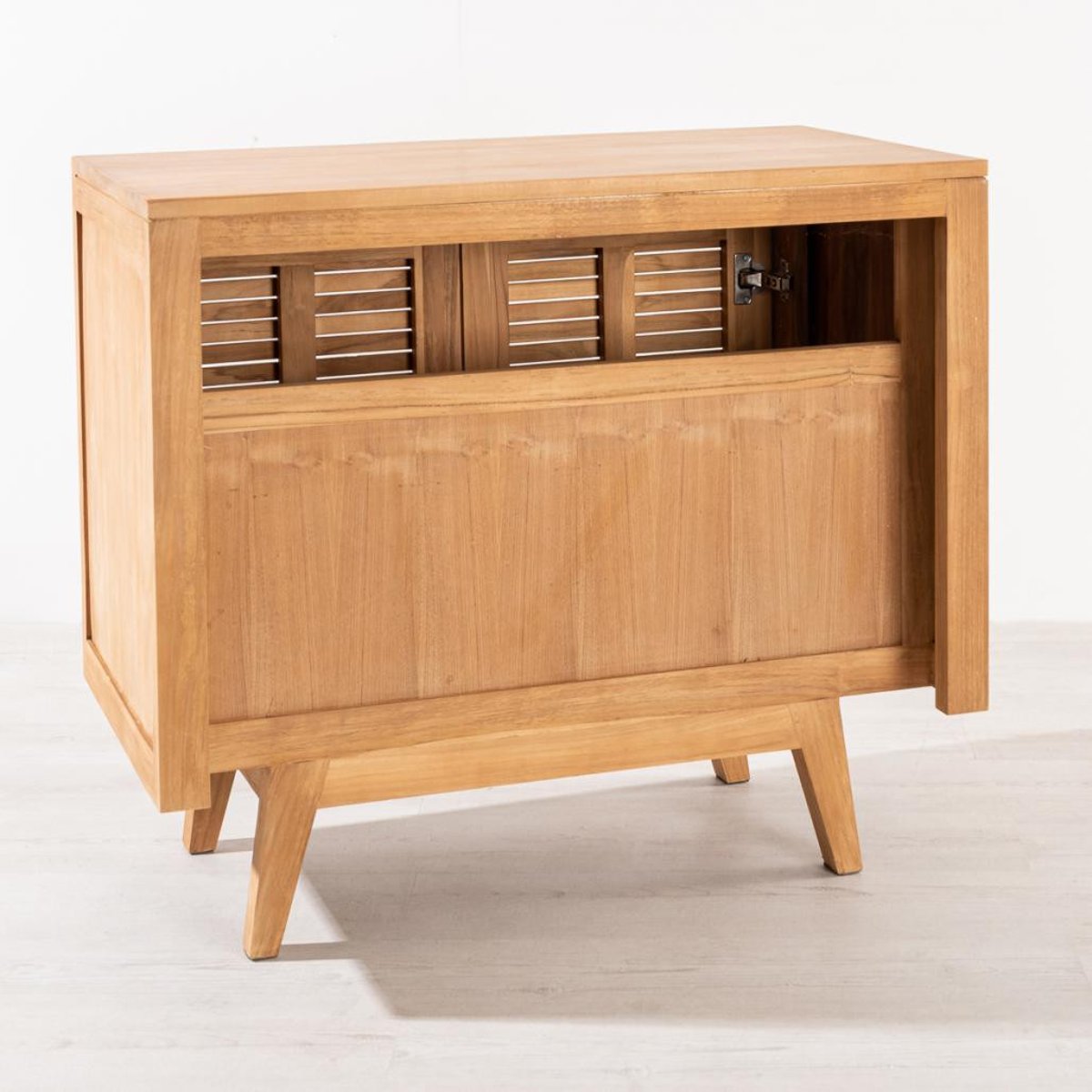 Meuble en teck rectangle 90 VINTAGE naturel, WANDA COLLECTION