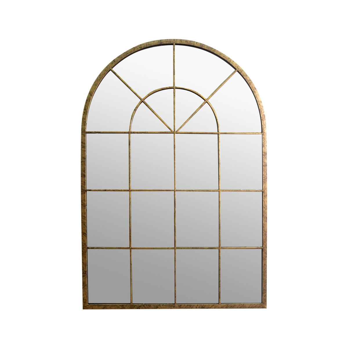 Miroir fenêtre arquée 93x135cm or, EMDE