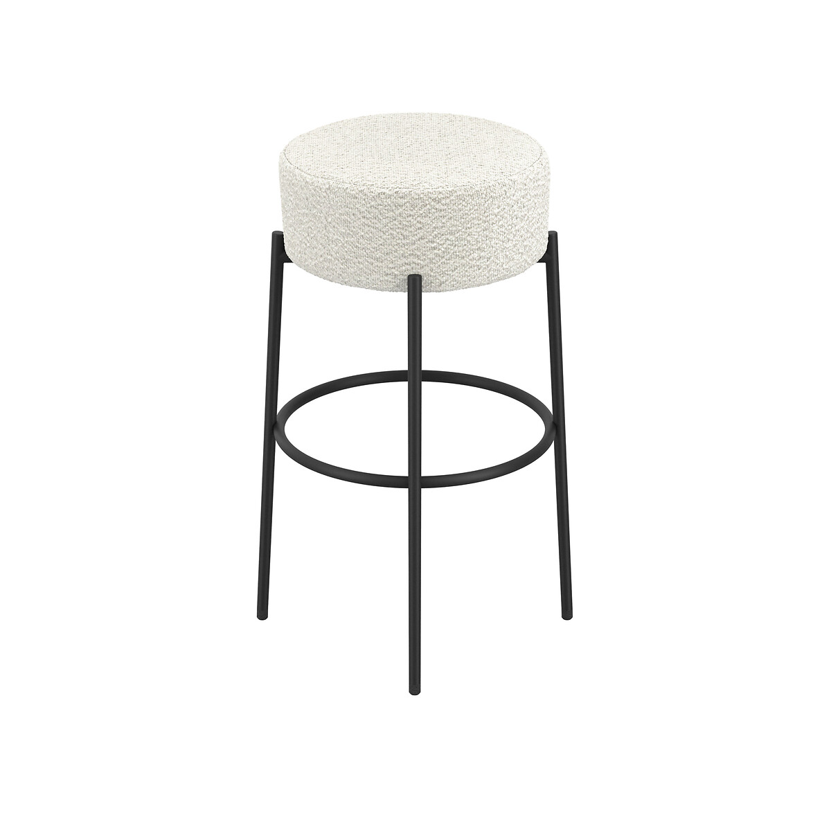 Aine Bouclé Barstool ivory, SO'HOME