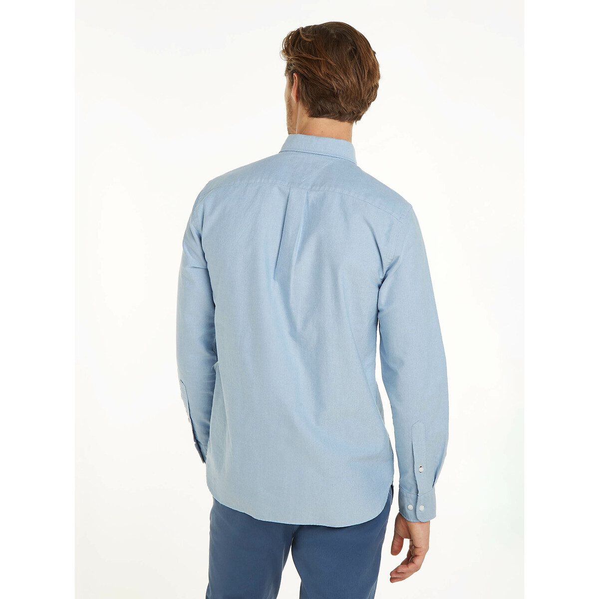Chemise coupe standard boutonnée bleu ciel, TOMMY HILFIGER