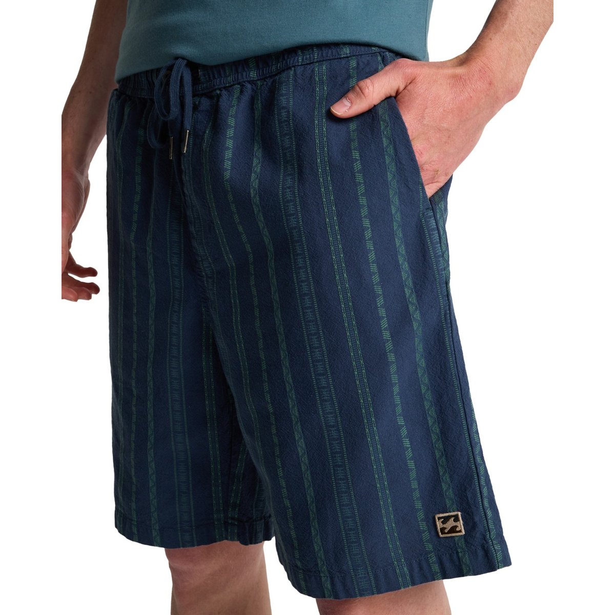Short taille élastique LARRY JACQUARD bleu denim, BILLABONG