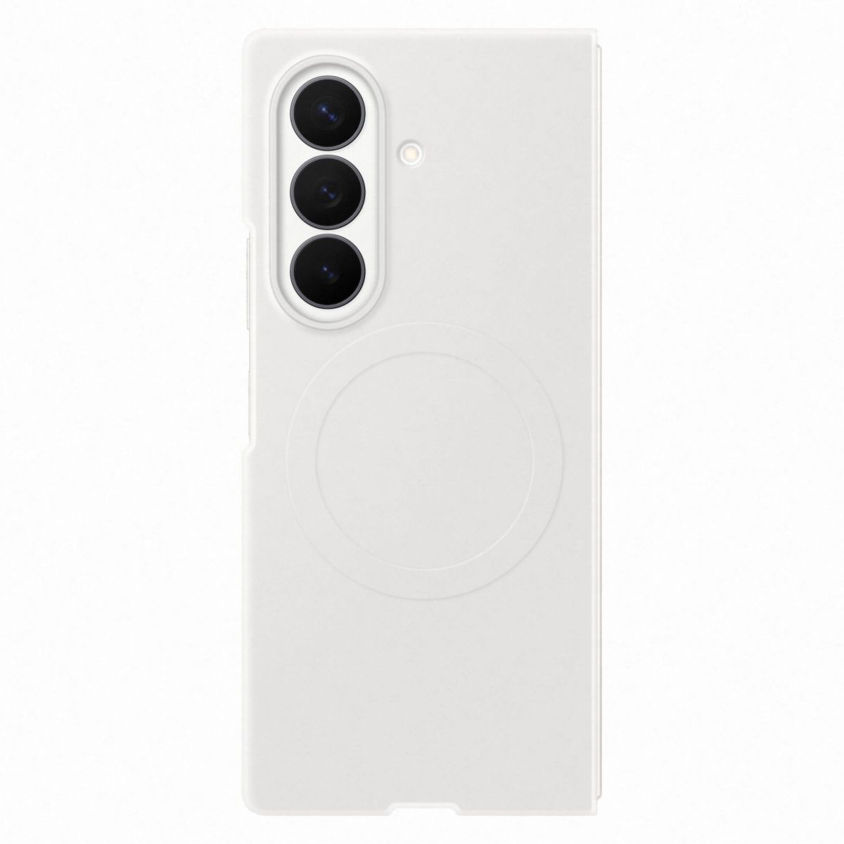 Pack coque silicone magnétique Crème + protège écran Fold 8 Ultra couleur unique, SAMSUNG