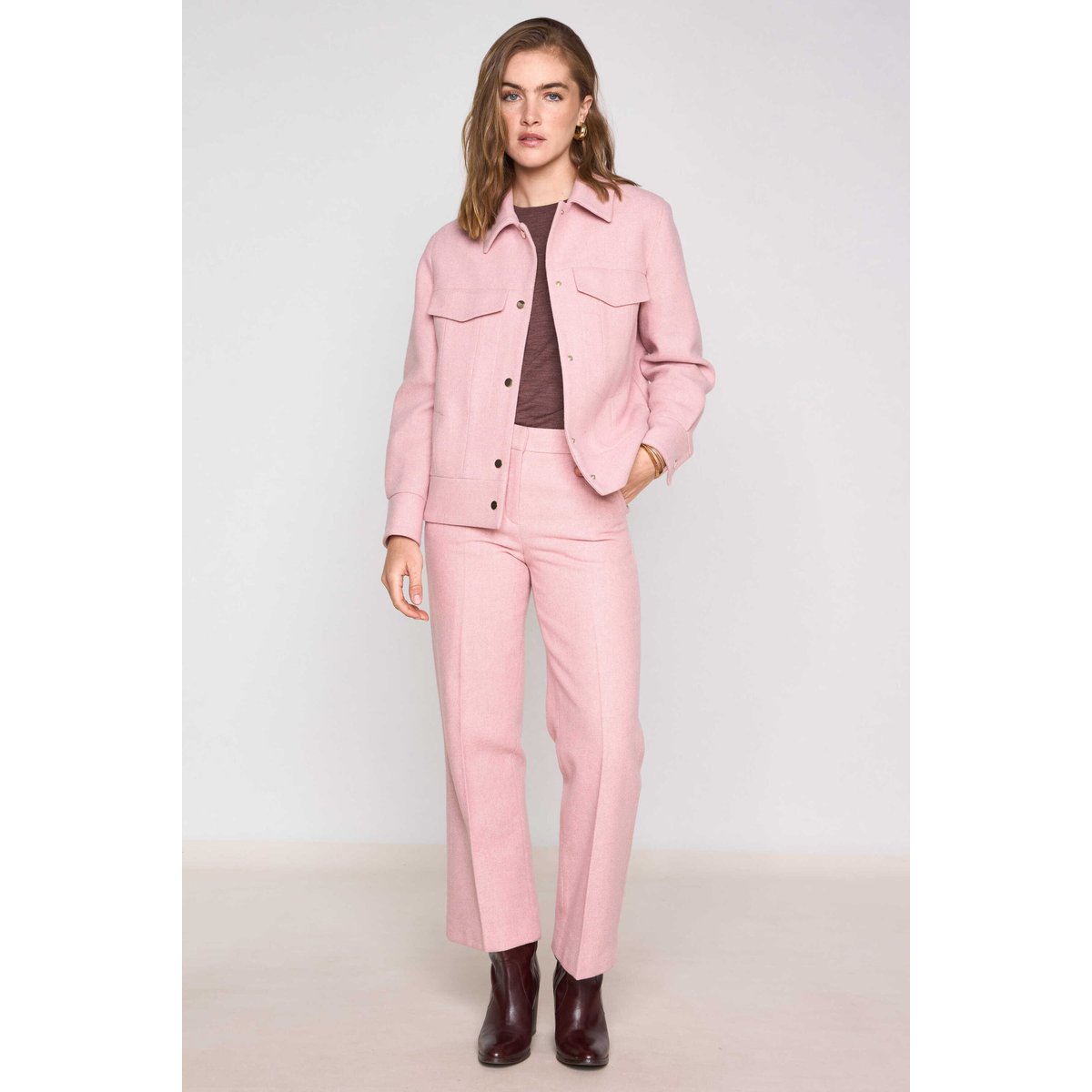 Pantalon large MELINA rose, Maison 123
