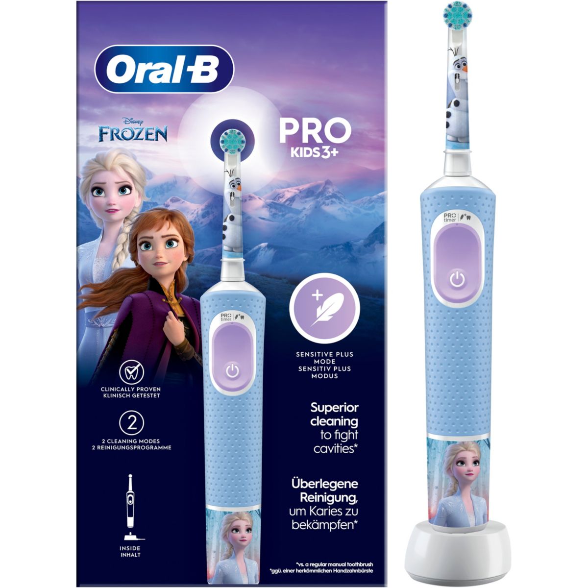 Brosse à dents électrique Vitality Pro Kids Frozen couleur unique, ORAL B