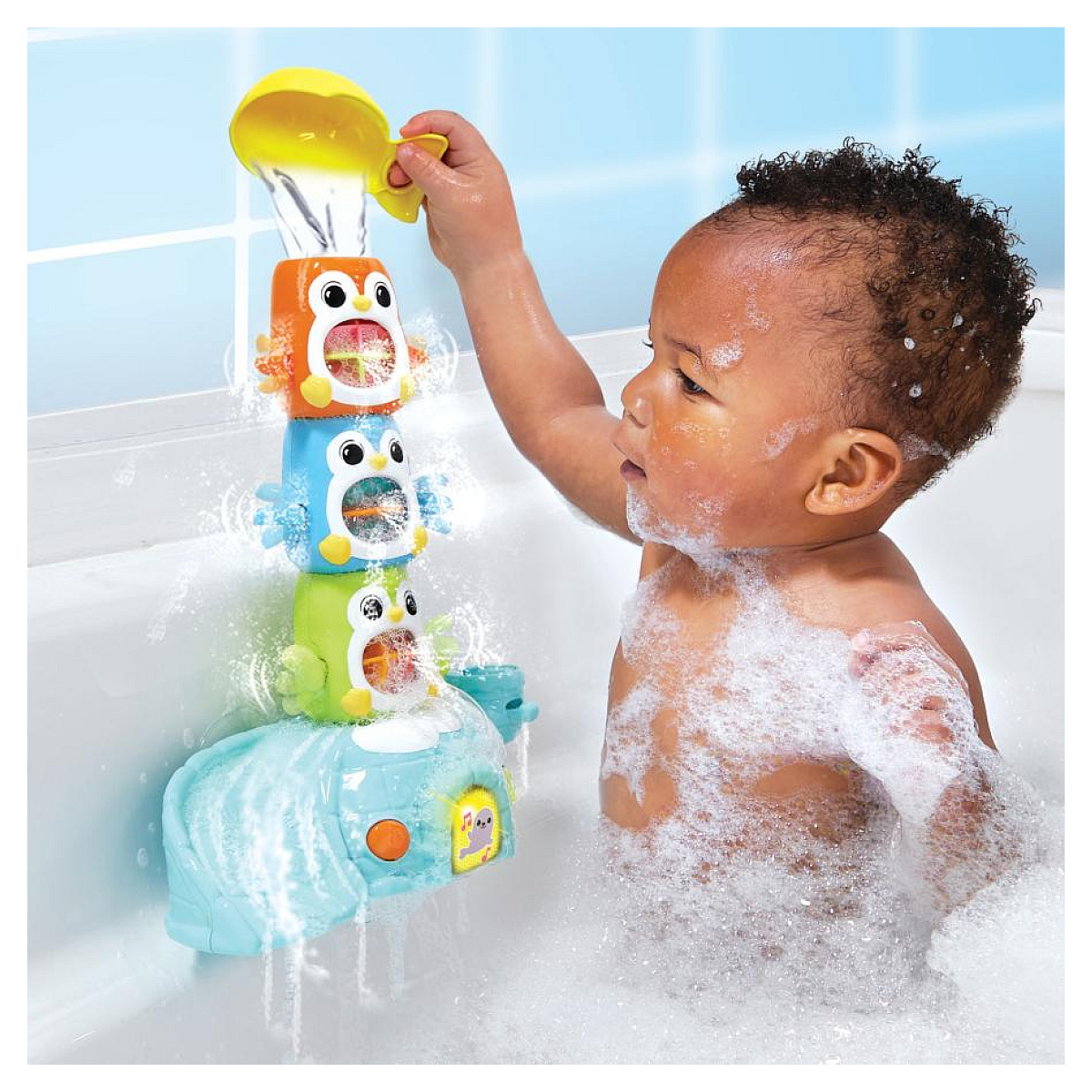 1, 2, 3, empilo pingouins pour le bain jaune, VTECH