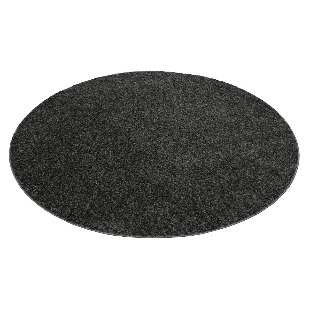 Tapis rond poils longs effet bouclettes ,  #Whisper Shag gris anthracite, ESPRIT