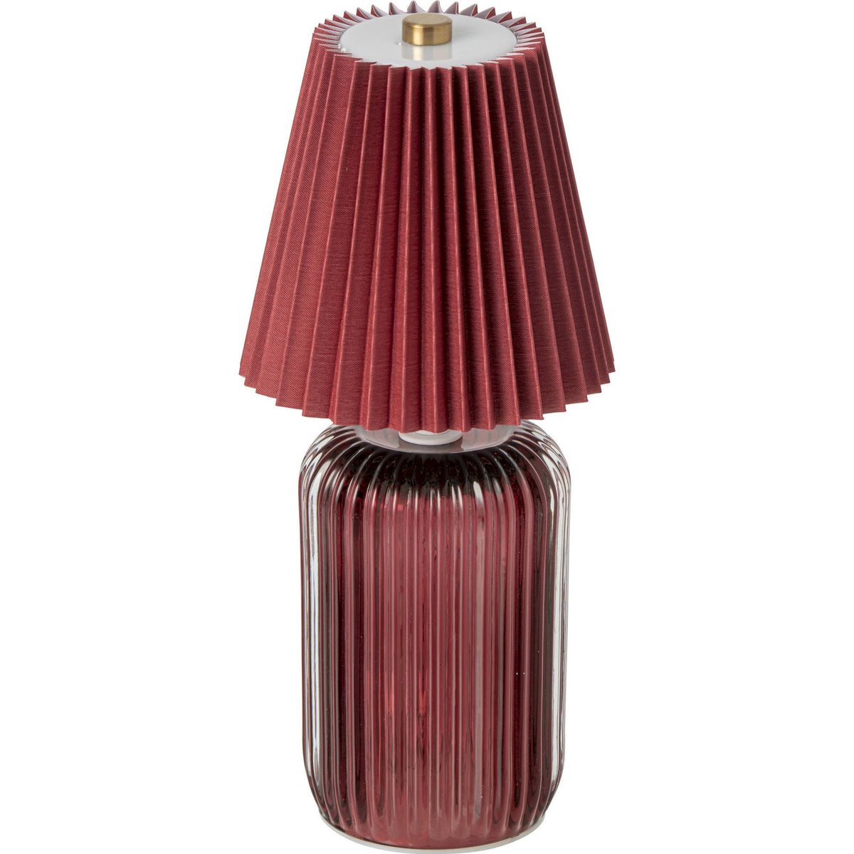 Lampe de table en verre bordeaux, RECOLLECTION