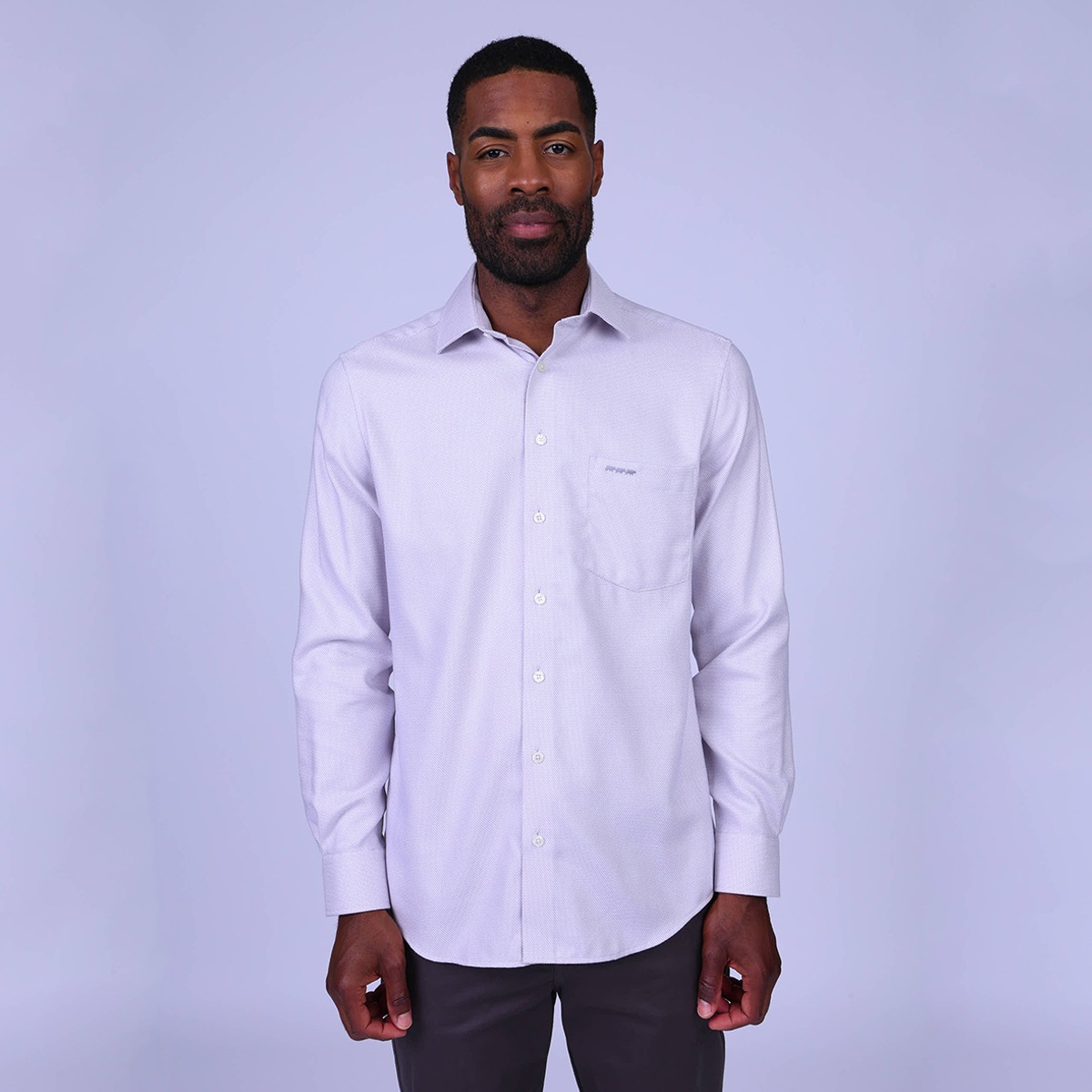 Chemise Helita Easy Care gris clair, MISE AU GREEN