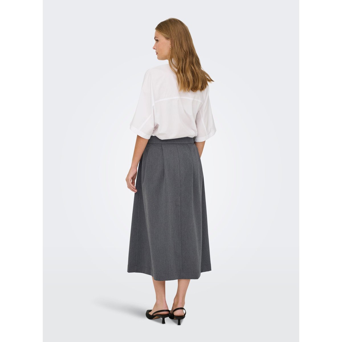Jupe dark grey melange, JDY