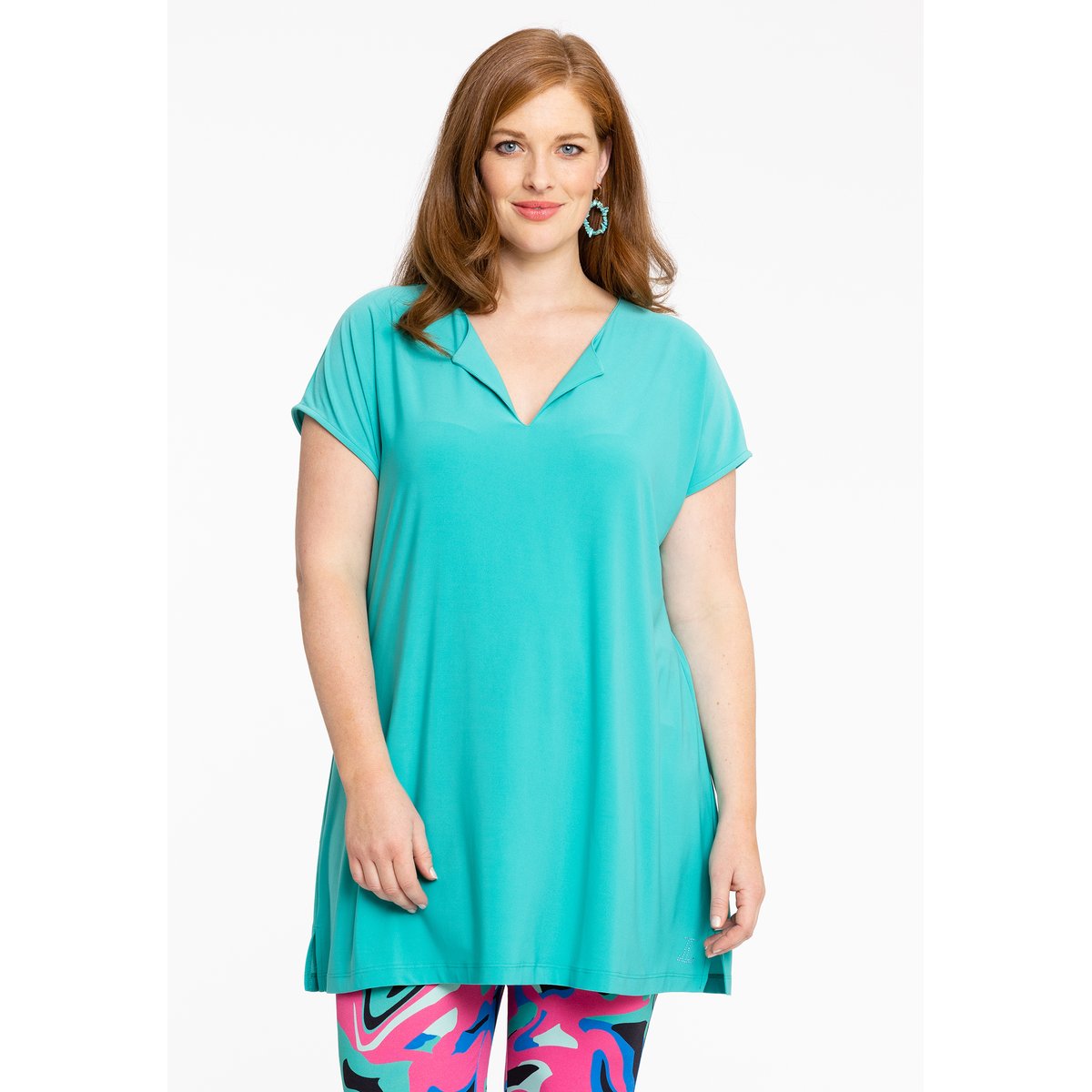 T-shirt sans manches turquoise, YOEK
