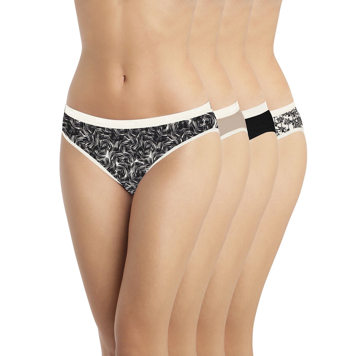 Lot de 4 culottes POCKETS COTON chaleur exotique, DIM