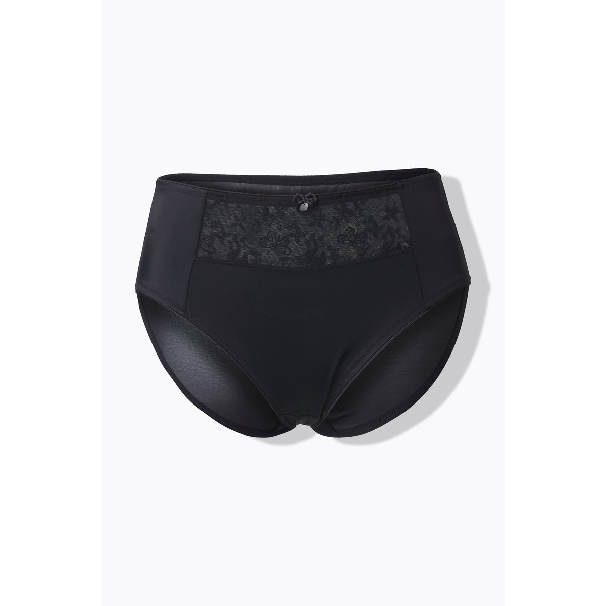 Culotte midi, empiècement brodé noir, ULLA POPKEN