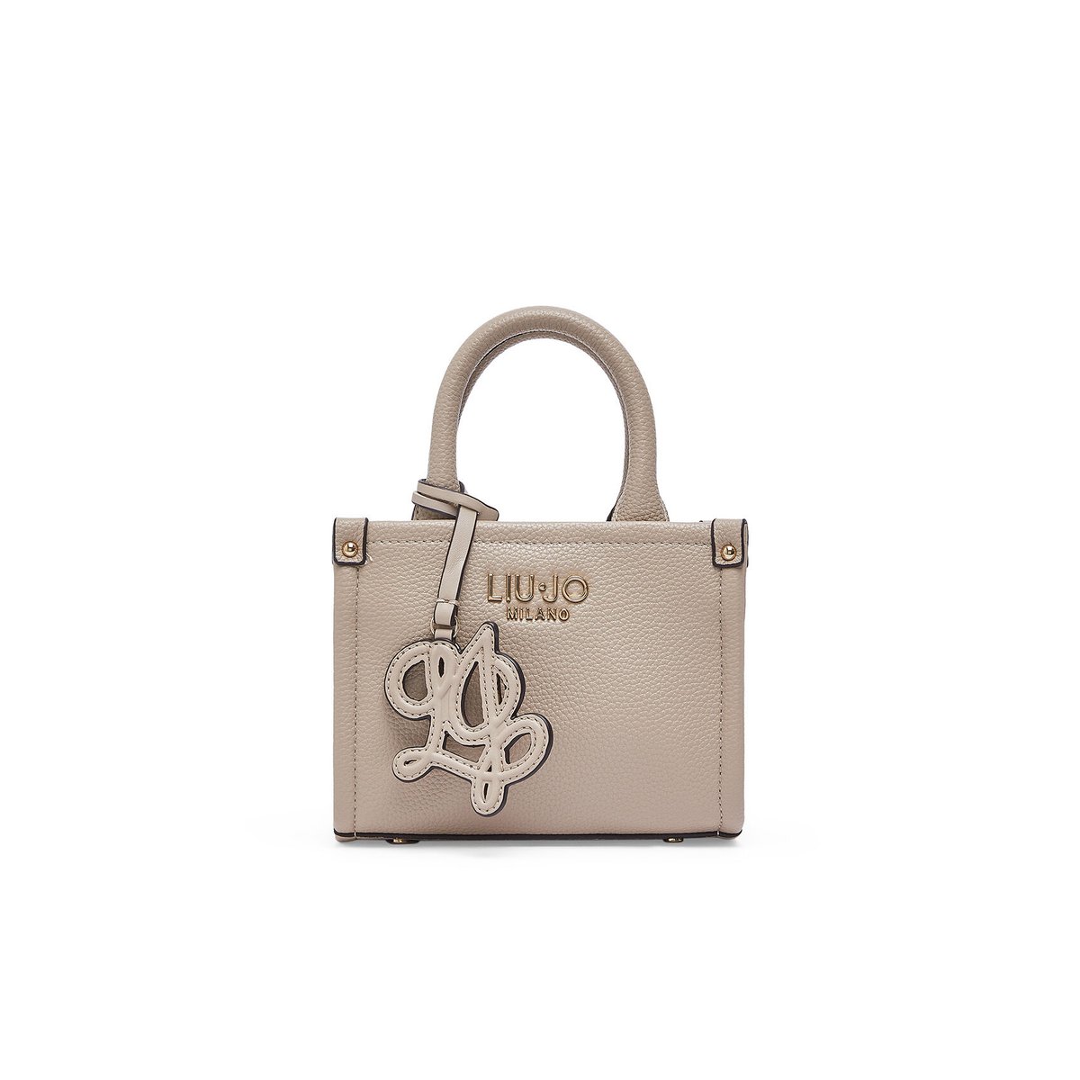 Mini sac avec bandoulière jacquard blanc, LIU JO