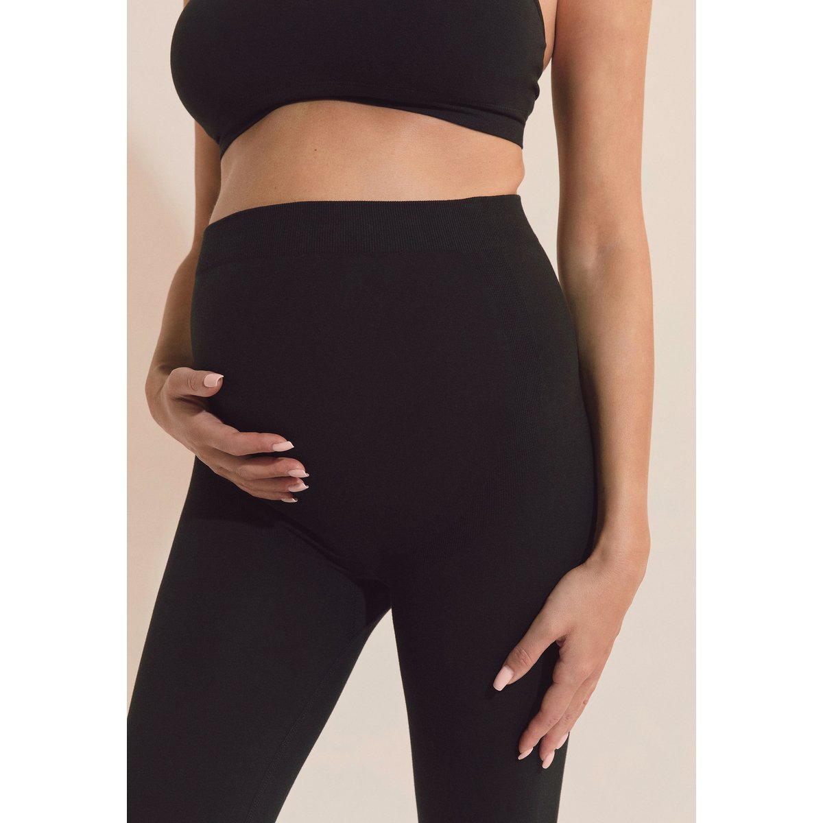 Legging de maternité en coton mélangé AMANDA BABY noir, ETAM