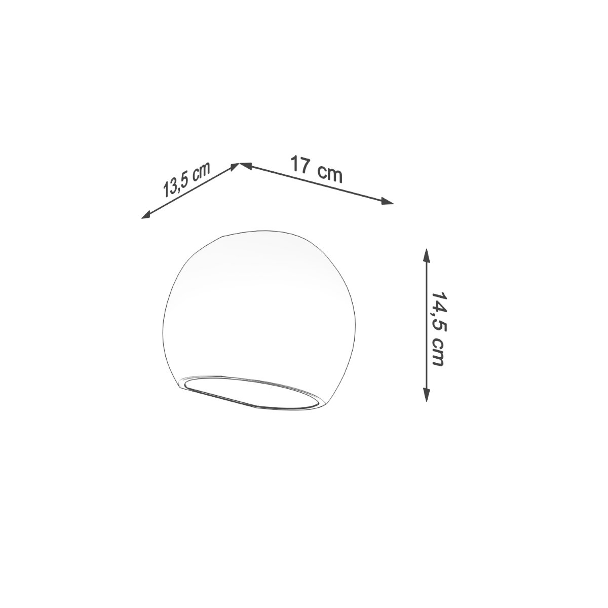 Applique Céramique Blanc E27 1 Pontius blanc, EDEN