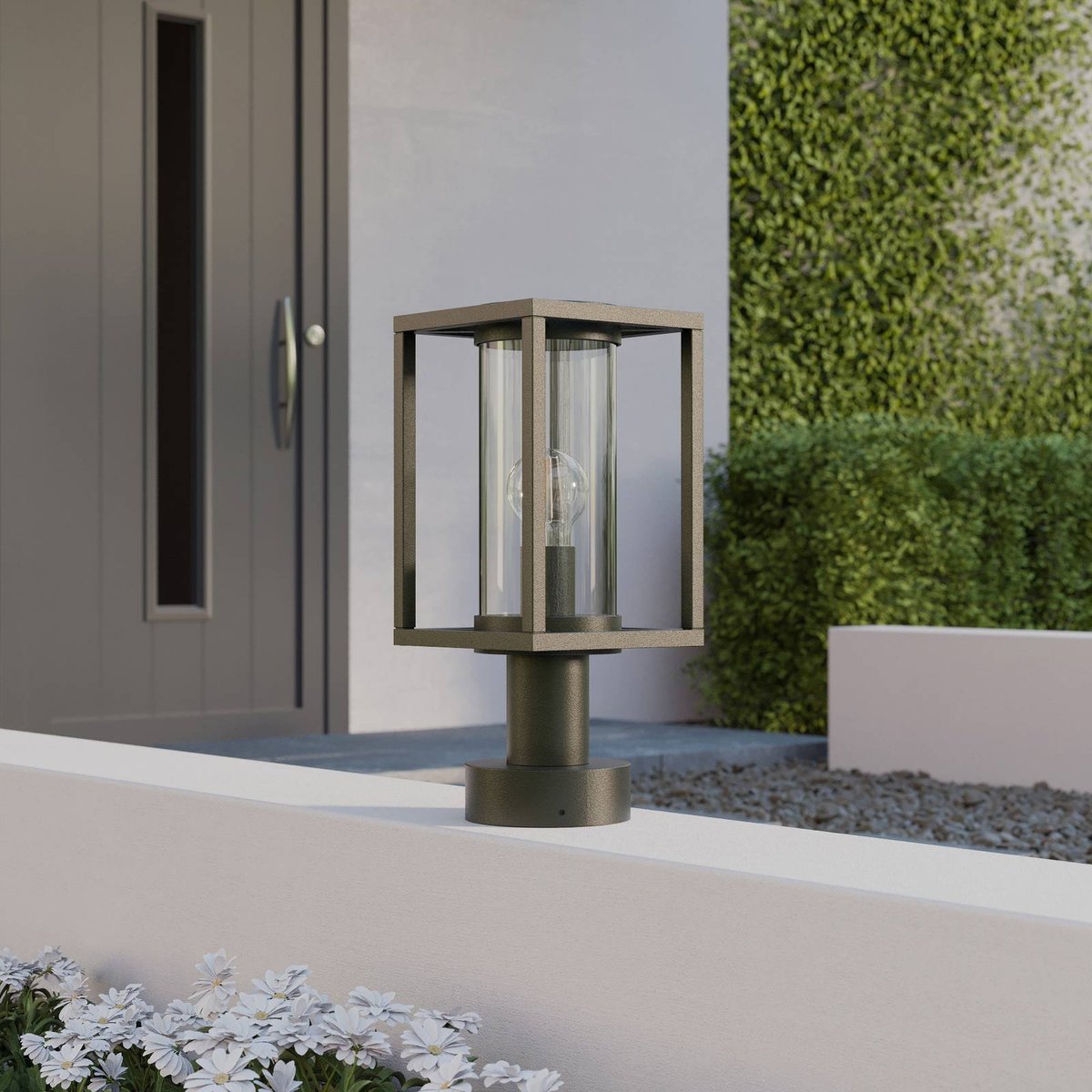 Luminaire extérieur en aluminium moderne anthracite, LUCANDE