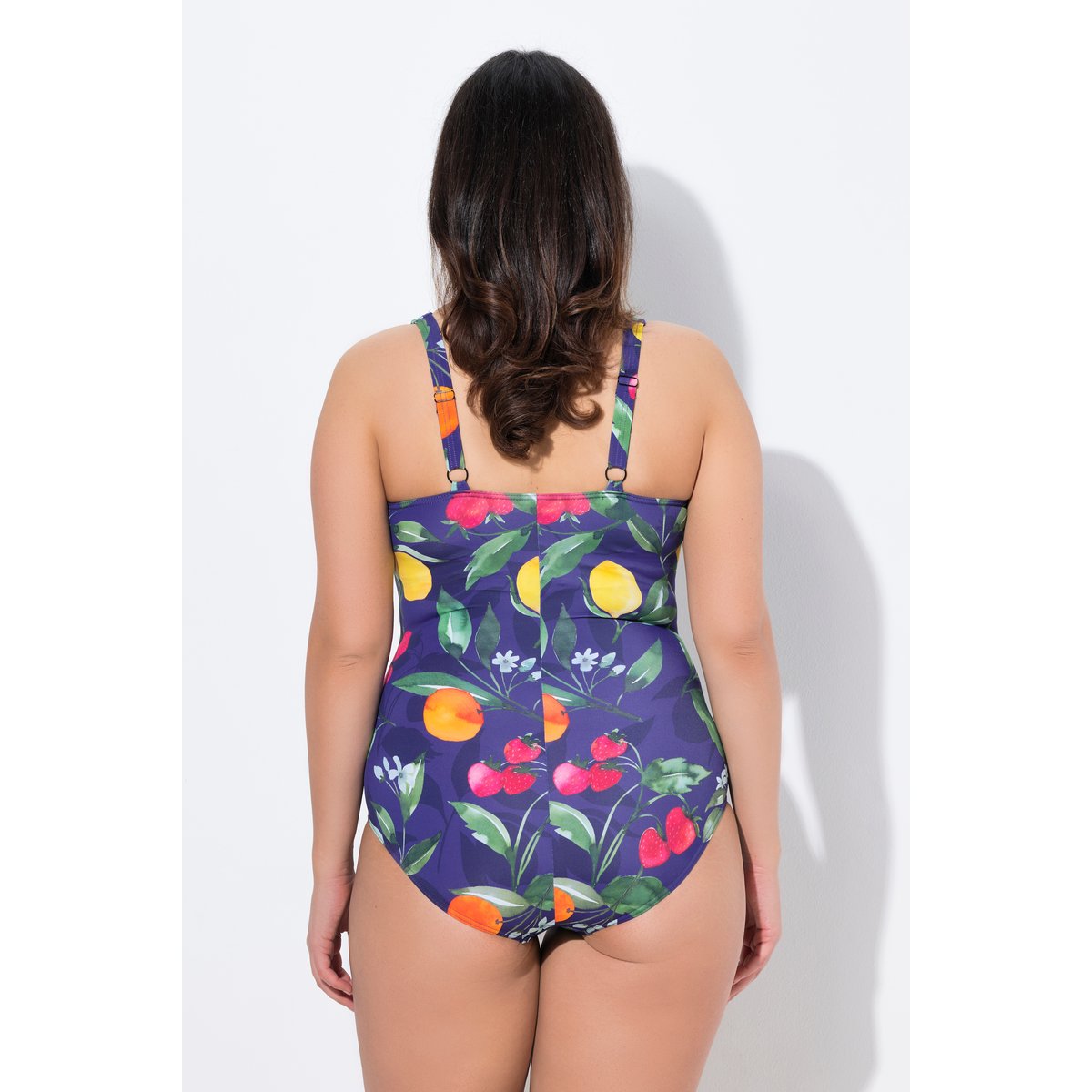 Maillot de bain, motif fruits bleu nuit, ULLA POPKEN
