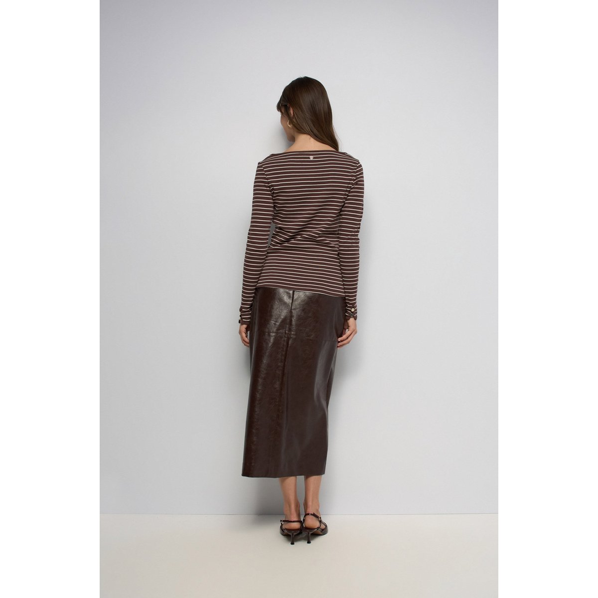 PULL À RAYURES marron, SALSA JEANS
