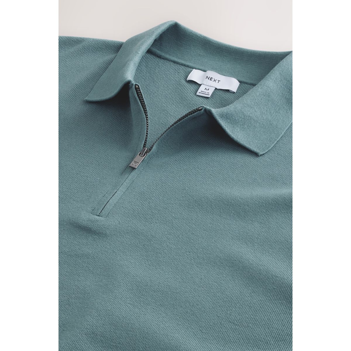 Polo décontracté en maille à manches courtes bleu, NEXT