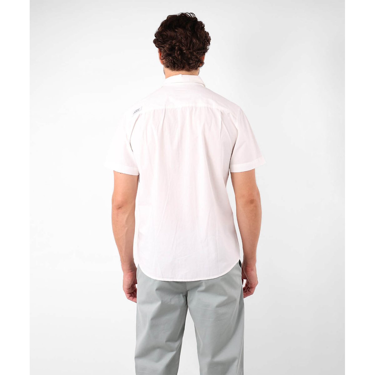 Chemise manches courtes unie CORY blanc, OXBOW