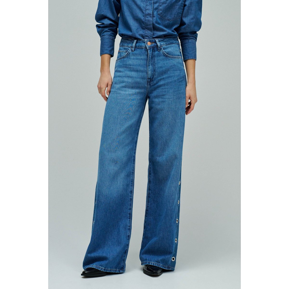 JEAN WIDE LEG bleu, SALSA JEANS