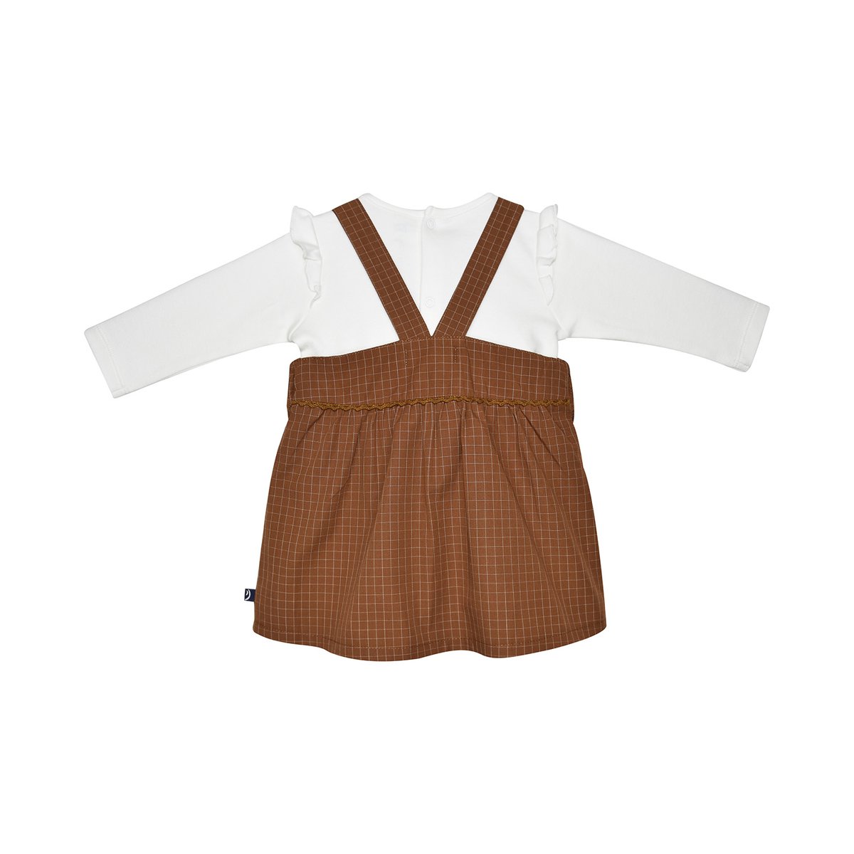 Tee shirt robe idaline tisse teint bebe marron, SUCRE D'ORGE