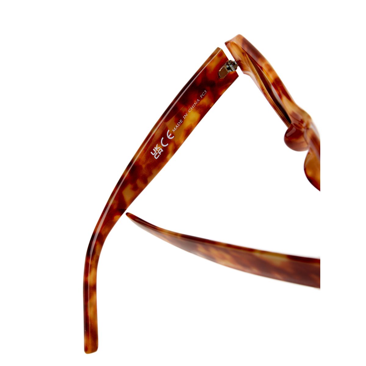 Lunettes de soleil rectangulaires brun écaille de tortue, NEXT