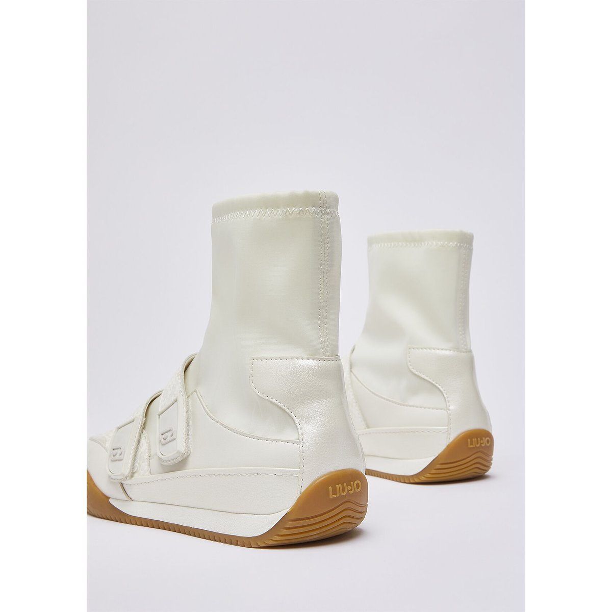 Sneakers alte effet python blanc lait, LIU JO