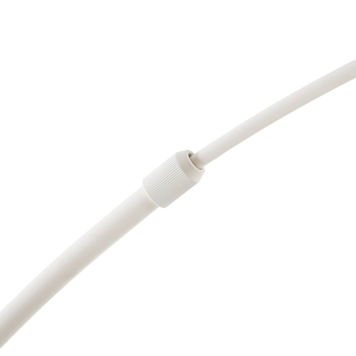 Lampadaire en textile designLED, Tamani beige, blanc, LUCANDE