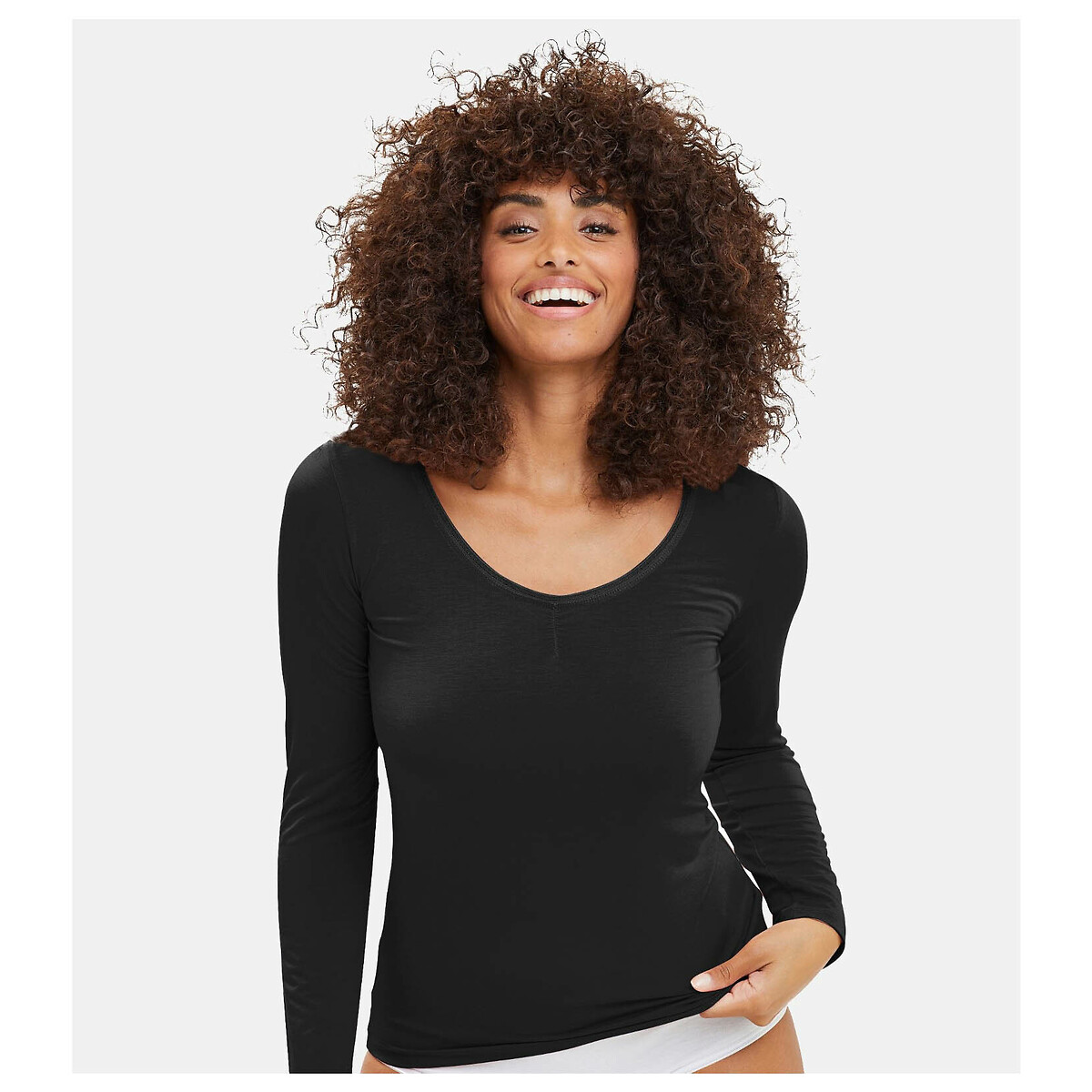 T-shirt termica a maniche lunghe Chill nero , SANS COMPLEXE