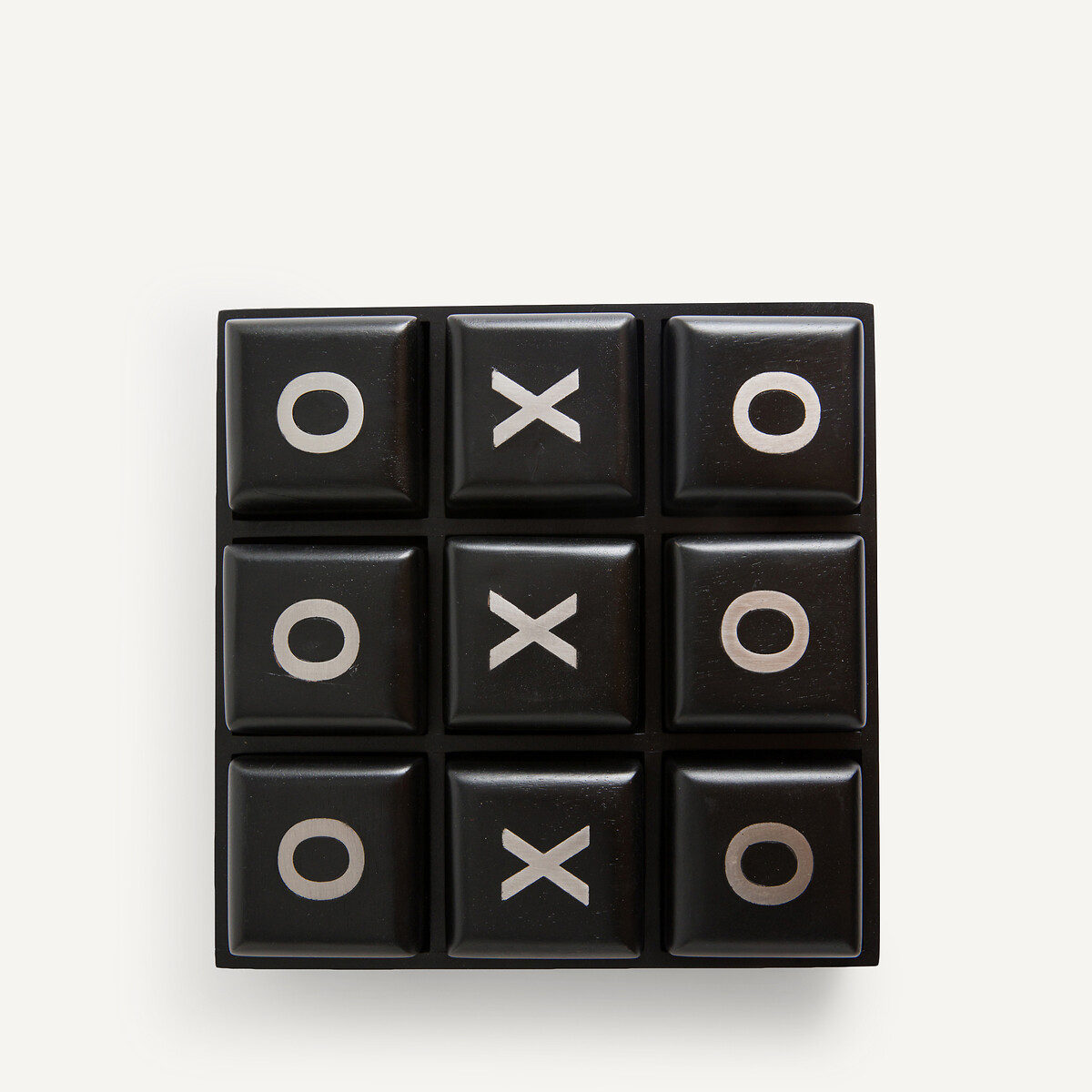 Jeu tic tac toe en manguier teinté, Morpha noir, AM.PM