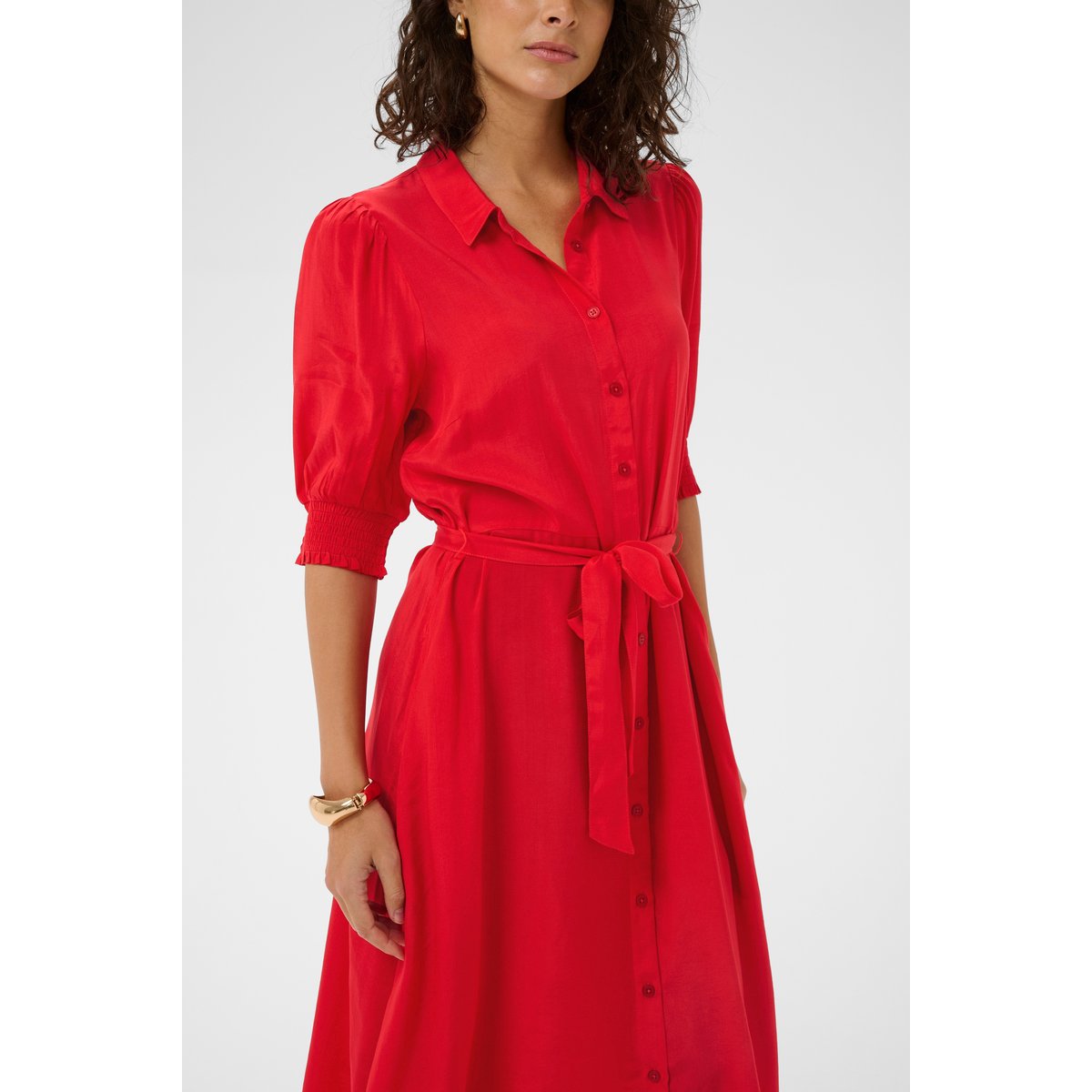 Robe rouge true red, KAFFE