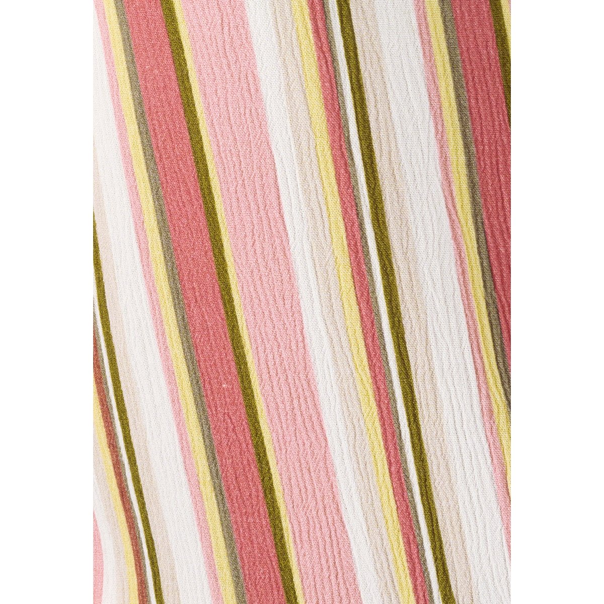 Chemisier rayé en tissu créponné pure viscose rose multicolore rayé, DAMART