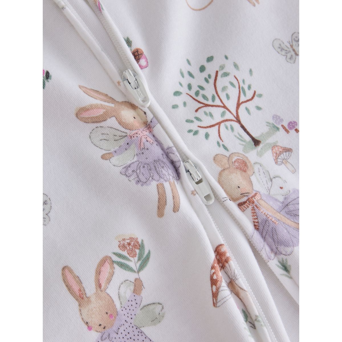 Dors-bien à zip double sens bébé, lot de 4 souris féerique lilas/sauge, NEXT